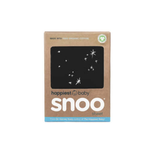 Bassinet Sheets _ Black Stars