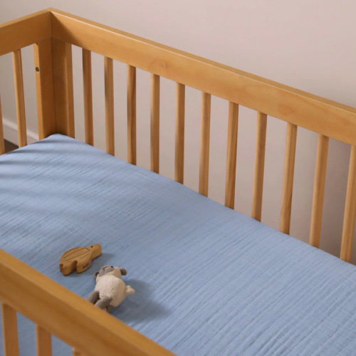 Babyletto Crib Sheet in GOTS Certified Organic Muslin Cotton