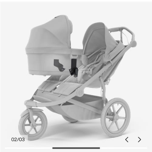 Thule Urban Glide 3 double stroller bassinet adapter
