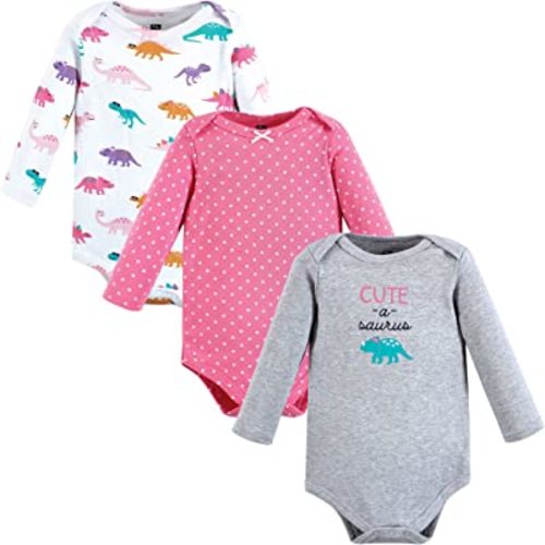 Hudson Baby unisex-baby Cotton Long-sleeve Bodysuits