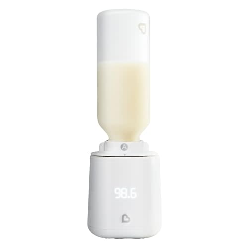 Munchkin Simple Touch Baby Bottle Warmer with Digital Temperature Display - Safe, Easy Heating System to 98.6°F, Compatible with Most Bottle Brands (Plug-in)
