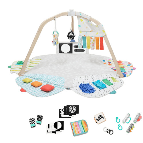 Lovevery Play Gym with Sensory Strands and Looker Play Kit, Baby Development Essentials