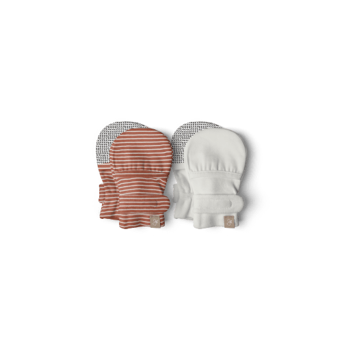 STAY ON 2-PACK MITTS | CLAY STRIPE + CLOUD