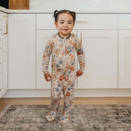Zip-Up Footie Pajama - Eden