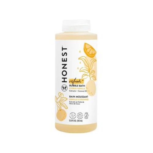 The Honest Company Refresh Bubble Bath - Citrus Vanilla - 12 fl oz: Sensitive Skin, Gel, Paraben-Free, Squeeze Bottle