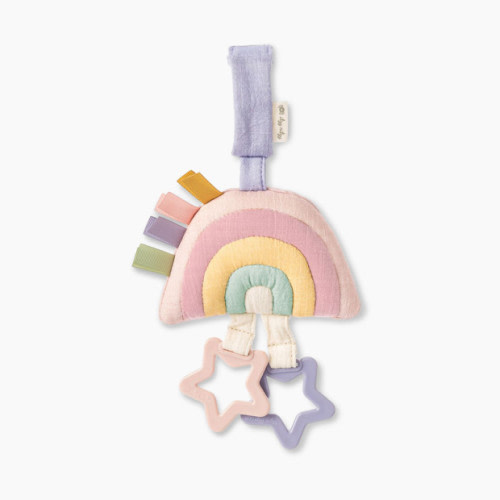 Itzy Ritzy Jingle Attachable Travel Toy - Pastel Rainbow