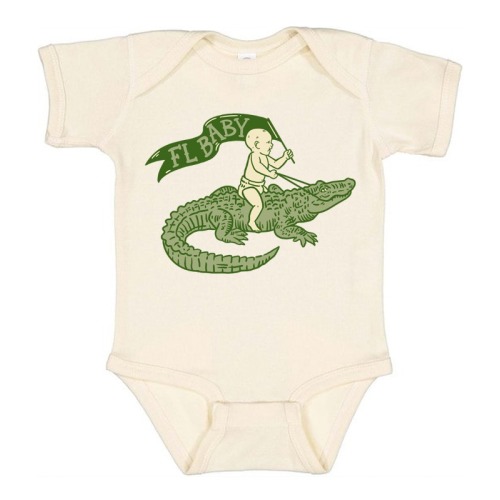 Florida Baby Onesie by Freehand Goods | Artwork by V. Steiner