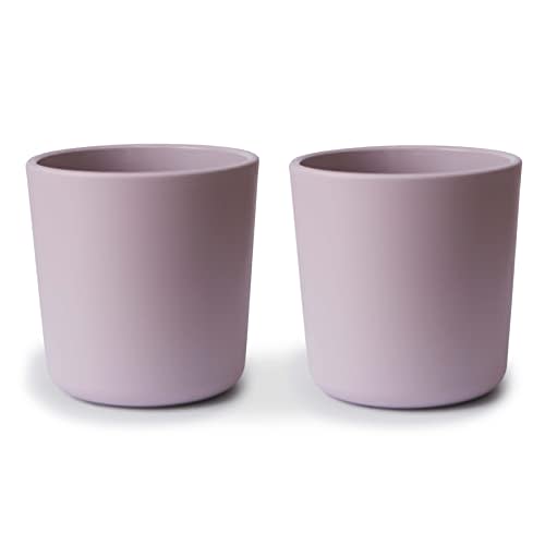 mushie Dinnerware Cups For Kids | Made in Denmark, Set of 2 (Soft Lilac)
