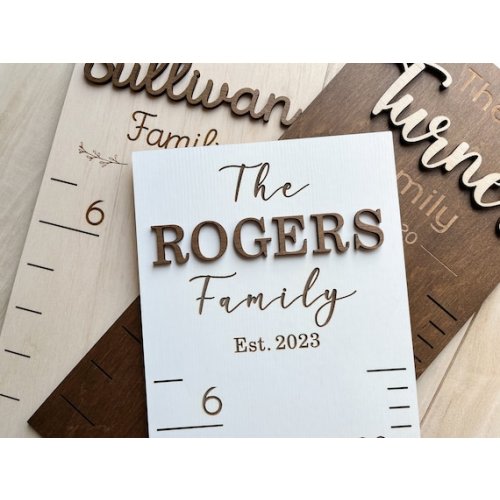 Wood Height Chart Growth Chart Personalized Growth Chart - Etsy