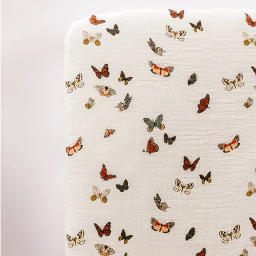 Butterfly Migration Crib Sheet