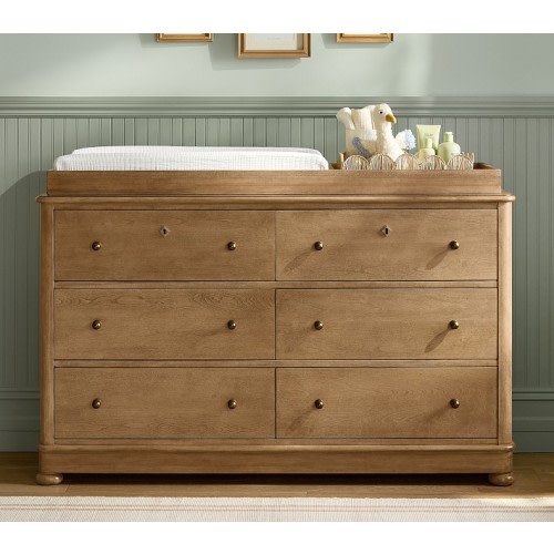 Chris Loves Julia Lakehouse 6-Drawer Dresser & Topper Set (56w x 20d")