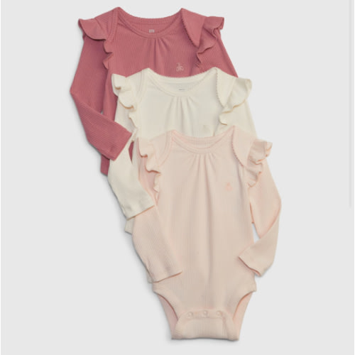 Baby First Favorites TinyRib Bodysuit (3-Pack) | Gap
