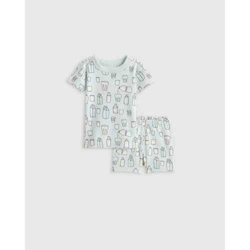 100% Organic Cotton Short Sleeve and Shorts Pajama Set