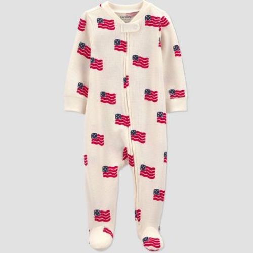 Carter's Just One You® Baby USA Flag Graphic Sleep N' Play - Cream 3M