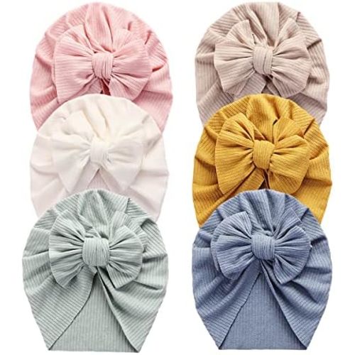 Baby Turban Newborn Baby Girl Hospital Hat Nursery Beanie Headwrap Bohemia Donuts Cap
