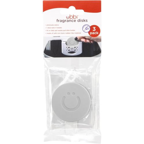 Ubbi Pet Odor Fragrance Disks, Solid Odor Eliminator Gel Air Freshener for Pet Areas, Lavender Scent, Compatible with Ubbi Pet Waste Pail, 3 Pack
