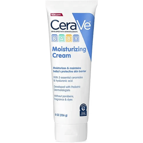 CeraVe Baby Cream, Gentle Moisturizing Cream with Ceramides, Fragrance, Paraben, Dye & Phthalates Free, Rich & Non-Greasy Feel, Gentle Baby Skin Care, 8 Ounce