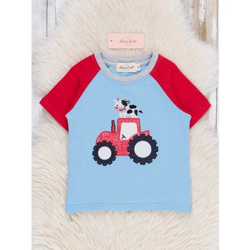 Embroidered Cow's Play Pocket Shirt