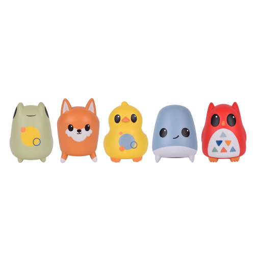 Hopscotch Lane Finger Puppets - 5 Animal Bath Toys, Toddlers Ages 3+