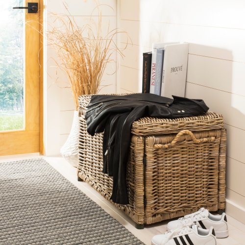 happimess Jacob 30" Wicker Storage Trunk, Natural