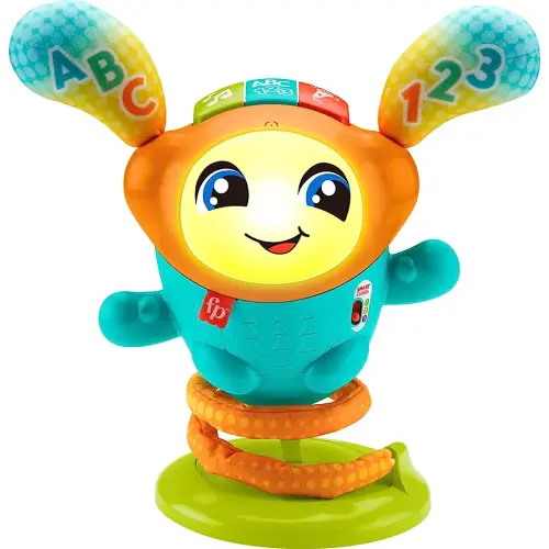Fisher-Price Baby & Toddler Learning Toy DJ Bouncin’ Beats with Music Lights & Bouncing Action for Ages 9+ Months