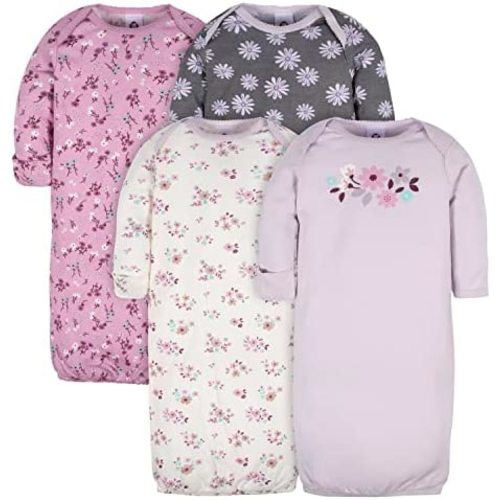 Gerber Baby Boy and Girls 4-Pack Sleeper Gown