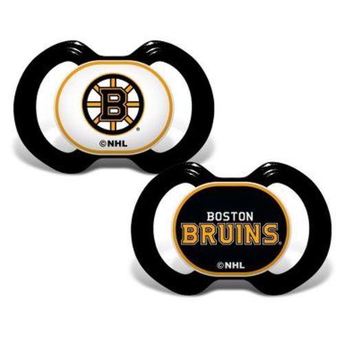 BabyFanatic Officially Licensed Unisex Pacifier 2-Pack - NHL Boston Bruins