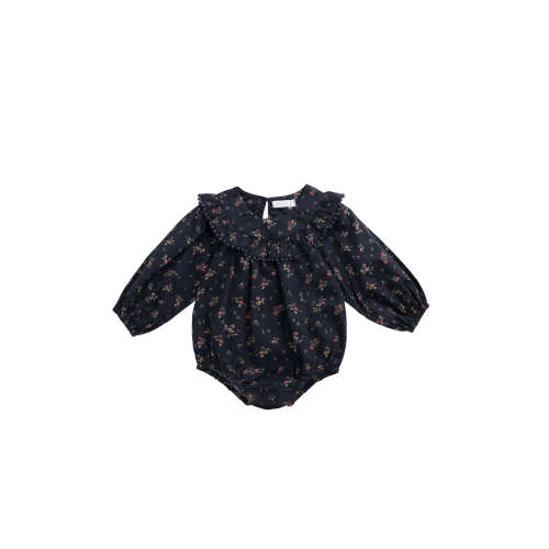 Organic Cotton Malia Playsuit - Bianca Noir – Jamie Kay USA