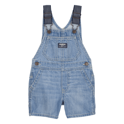 Baby Denim Shortalls - Blue - OshKosh B'gosh | Carter's 6-9M