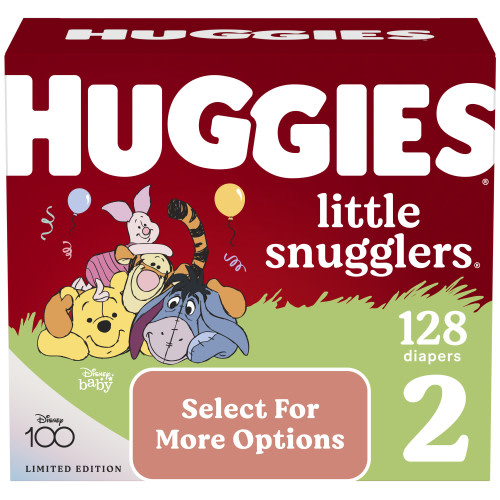 Huggies Little Snugglers Baby Diapers, Size 2, 128 Ct (Select for More Options)