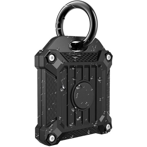 Tile Mate 2022 2024 Tracker Cover Anti-Scratch Waterproof Case with Keychain, Finder and Item Locator Cover for Carabiner, Keys, Bags, Cat Dog Collar Holder