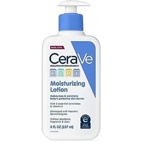 Amazon.com: CeraVe Baby Lotion | Gentle Baby Skin Care with Ceramides, Niacinamide & Vitamin E | Fragrance, Paraben, Dye & Phthalates Free | Lightweight Baby Moisturizer | 8 Ounce | Packaging May Vary : Baby