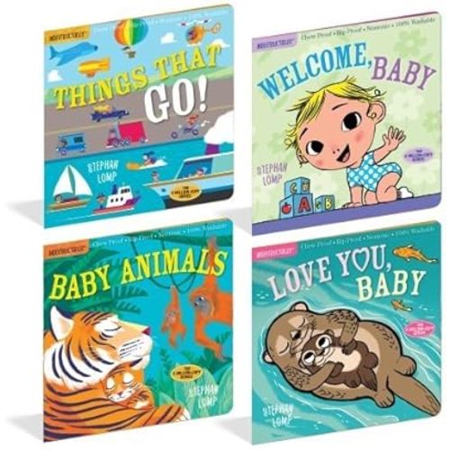 Constructive Playthings Indestructible Books, Set of 4, Word Books, Age 3 to Kindergarten