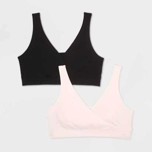 Nursing Pullover Seamless Sleep Bra, 2-Pack