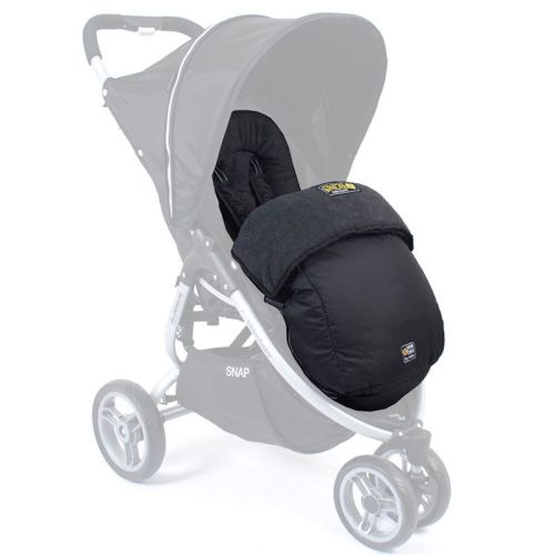 Universal Allsorts By Valco Baby Snug Footmuff, Cozy Winter Outdoor Stroller Sleeping Bag, Compatible With Most Strollers - Black