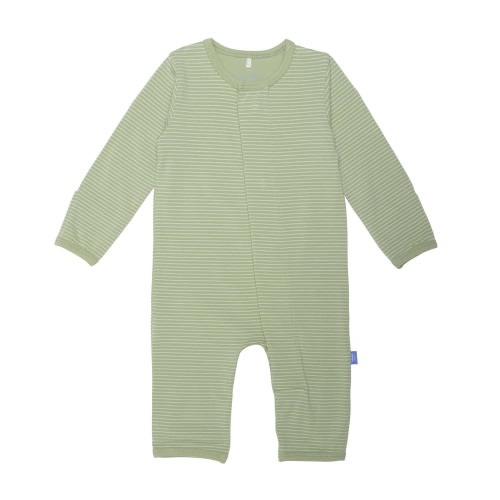 green tea skinny stripe CloudStretch™ magnetic coverall – Magnetic Me