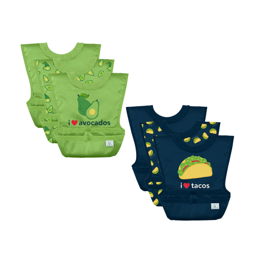 Snap & Go® Easy-wear Pull-over Bib (6 pack) | green sprouts®