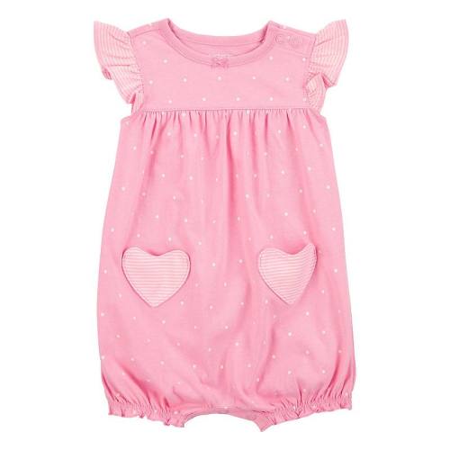 Baby Girl Carter's Heart Cotton Romper