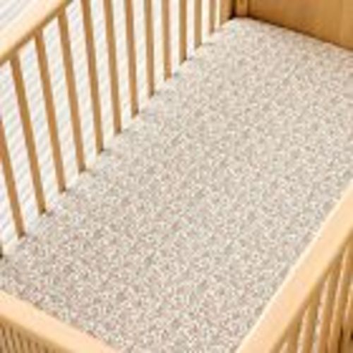 Pink Chicken Floral Crib Fitted Sheet | West Elm