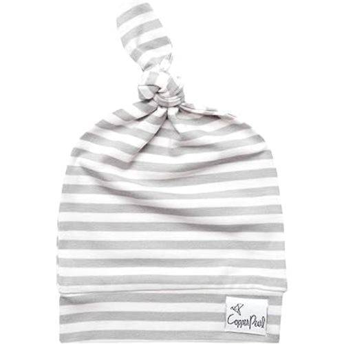 Copper Pearl Baby Beanie Hat Top Knot Stretchy Soft Everest