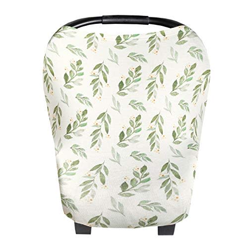 Copper Pearl Multi-Use Cover: Car Seat & Stroller Cover - Sun Protection, All-Season, Stylish Designs - Fern