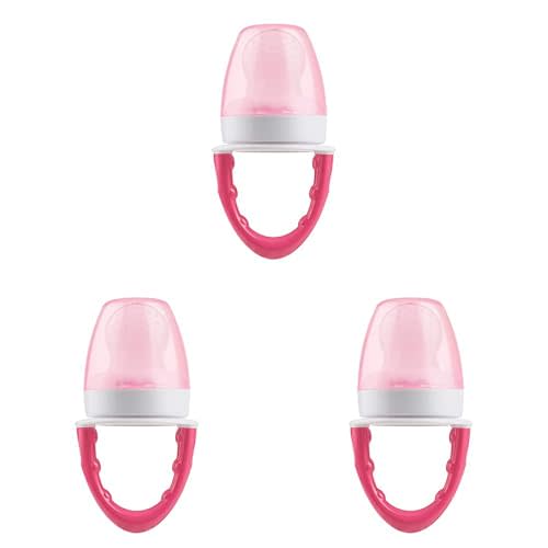 Dr. Brown's Designed to Nourish, Fresh Firsts Silicone Feeder, Pink, One Size (Pack of 3)