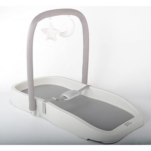 Duraking Pro 4 in 1 Baby Changing pad Washable Portable Diaper Toy bar Changing Tray Non-Slip no Stain Waterproof Changing Table (Gray)