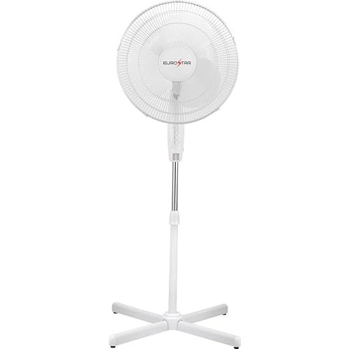 EUROSTAR FSF16W 16" Stand Fan, White