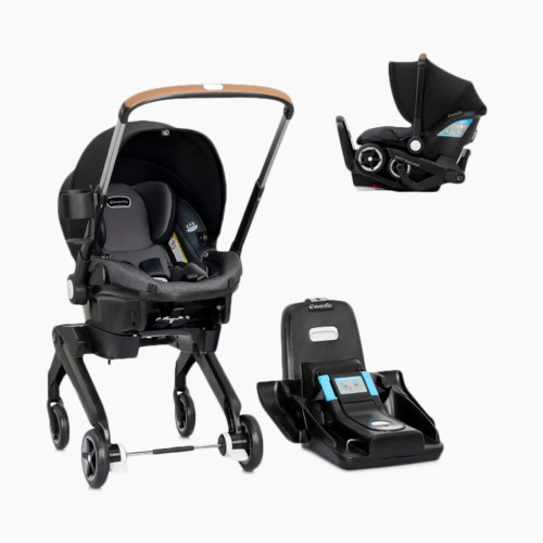 Evenflo Shyft DualRide Infant Car Seat Stroller Combo with Carryall Storage - Boone