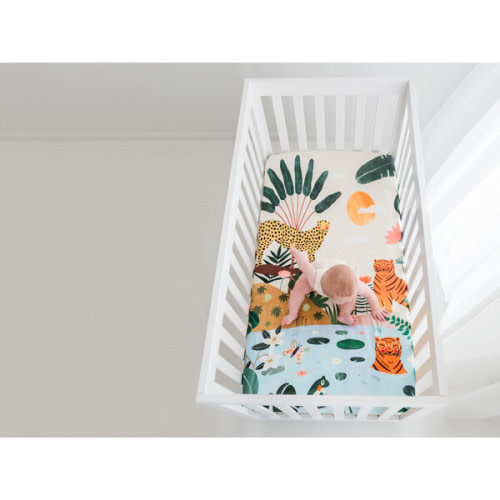 In The Jungle Standard Crib Sheet - Rookie Humans | Maisonette