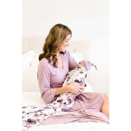 Bamboo Knit Maternity Robe | Solids