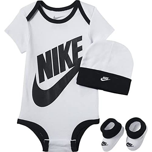 Nike Baby's Bodysuit, Hat and Booties 3 Piece Set