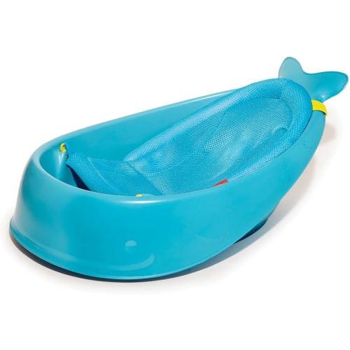 Skip Hop Infant Bath Tub 3-Stage Grow With Baby Smart Sling MOBY Bathtub Blue Age 0+