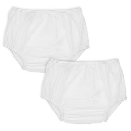 Reusable Waterproof 100% Nylon Taffeta Diaper Pants for Potty Training & Swimming, Leak-Proof & Rip-Proof, Medium (Fits 20 - 25 lbs), 2 Counts